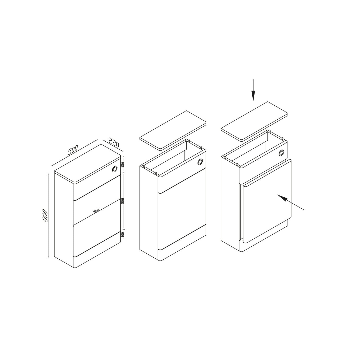 Rossini Back to Wall WC Unit