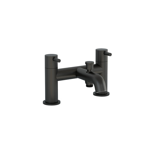 Ravine bath shower mixer in Matt Black (Incl hose, handset and wall bracket)