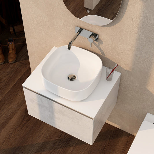 Ravine 400mm Countertop Basin in white