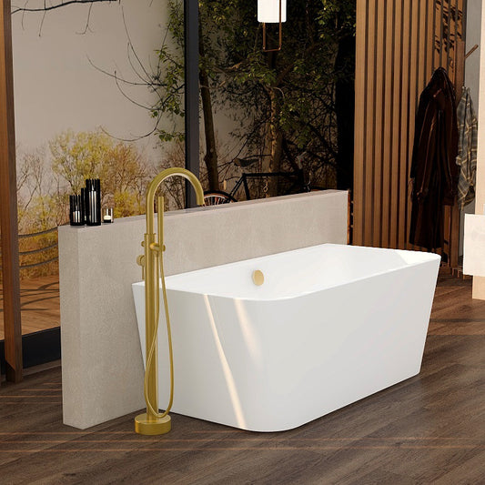 Ravine 1500×750 back to wall freestanding style bath (waste not included)