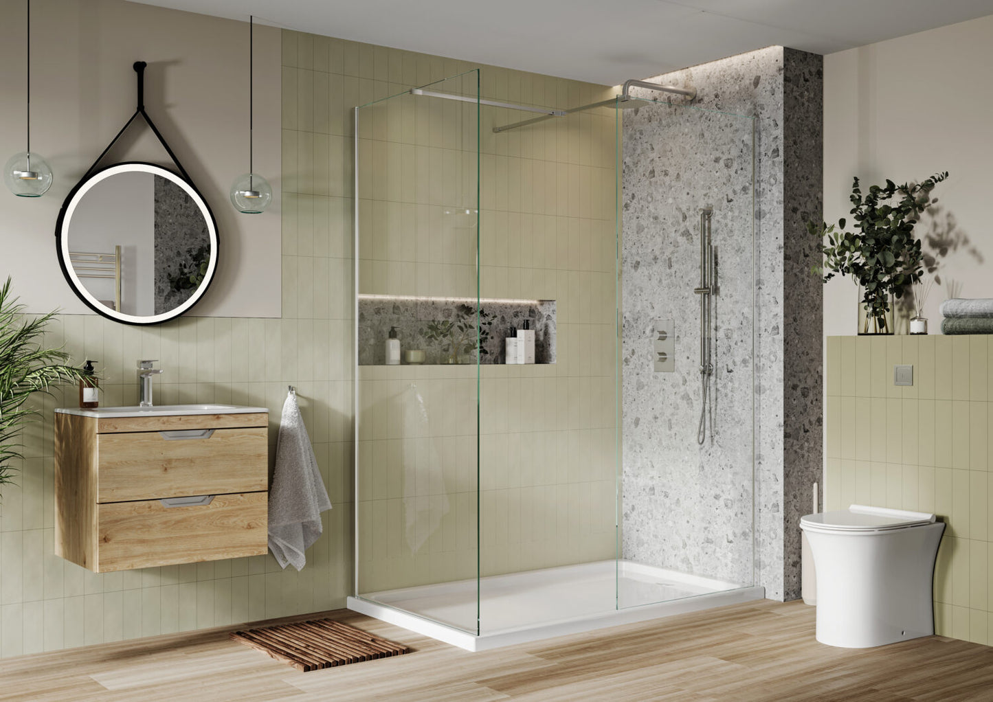 S8 Wetroom Panel 900