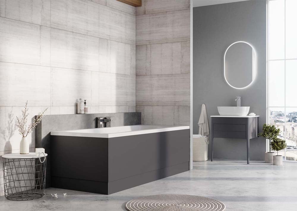 Stonehouse Slate Grey Front Bath Panel 1800mm