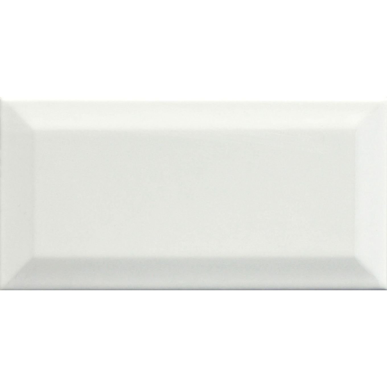 Metro White Ceramic Brick Tile 100x200mm
