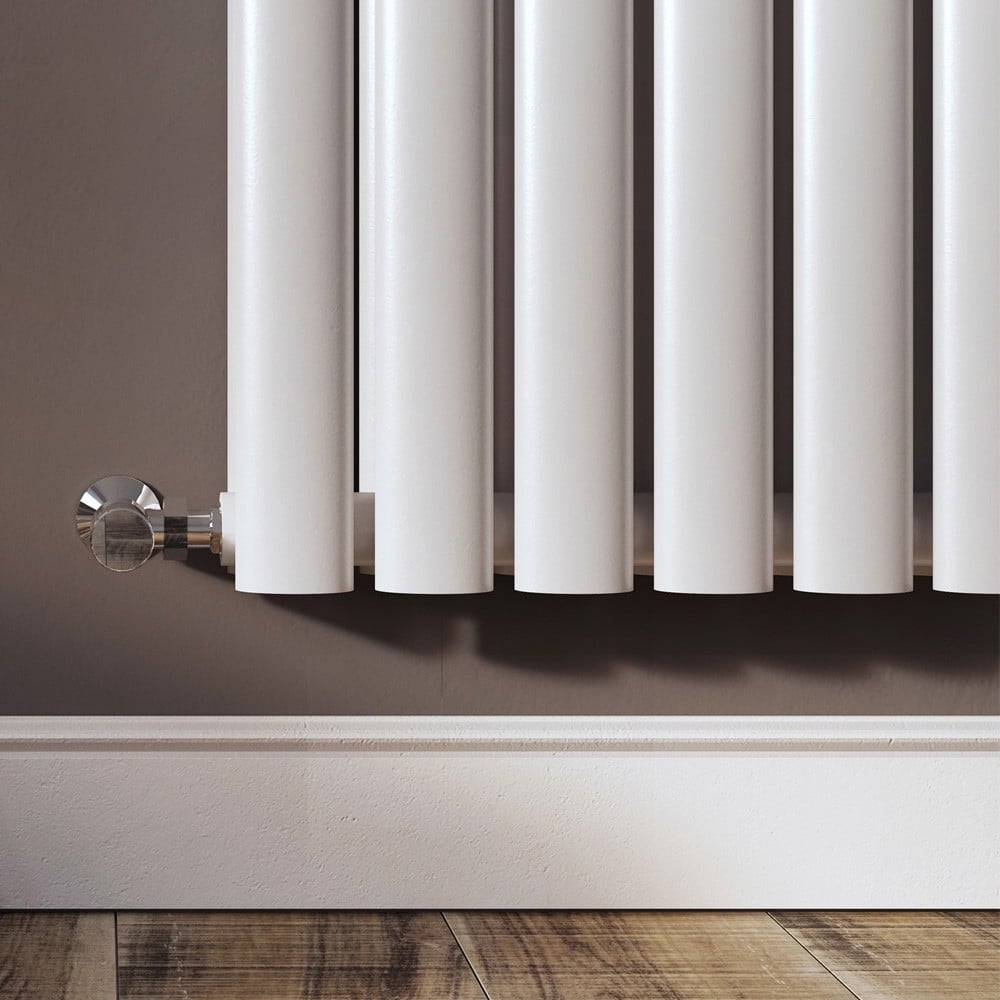 Islington White Double Horizontal Radiator 600x1180mm