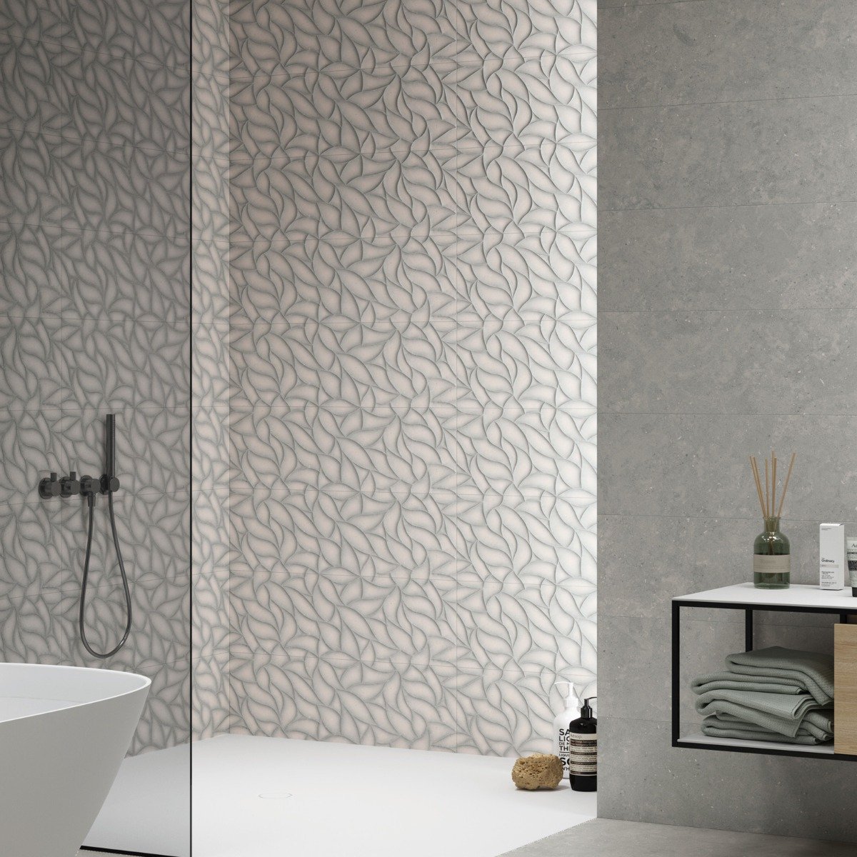 Idris Gris Decor Ceramic Wall Tile 300x900mm