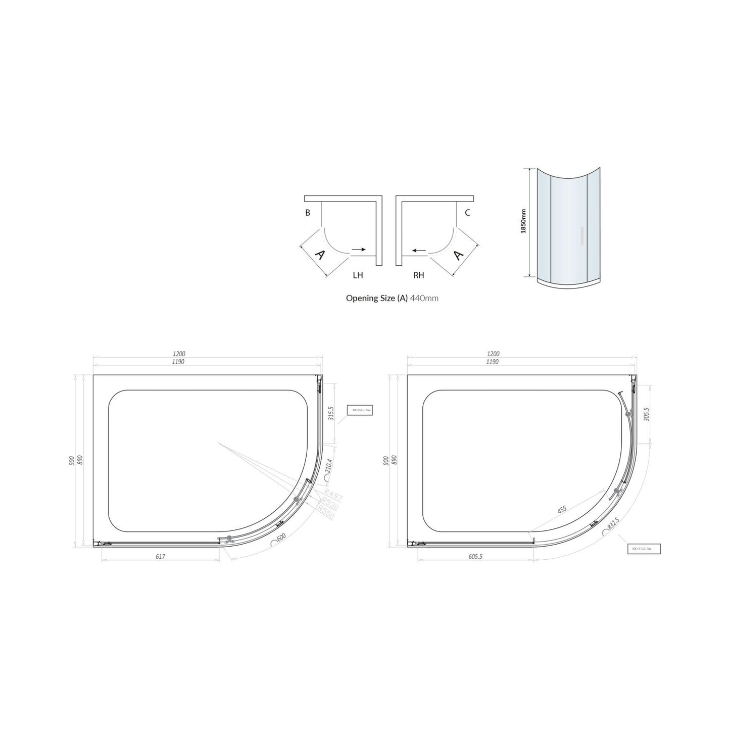 Single Door Quad 1200×900