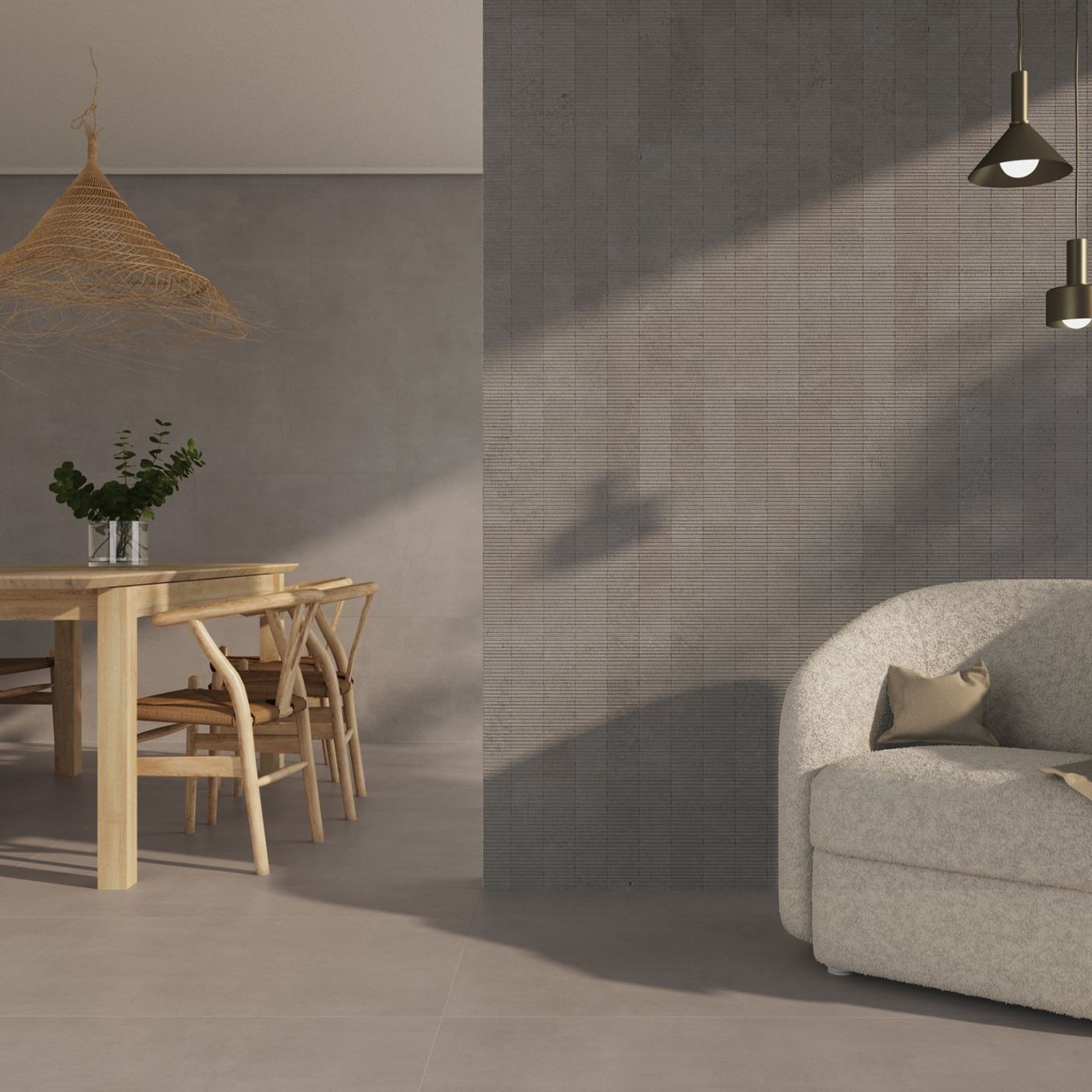 Gambino Decor Grey Matt Ceramic Brick Tile 75x300mm