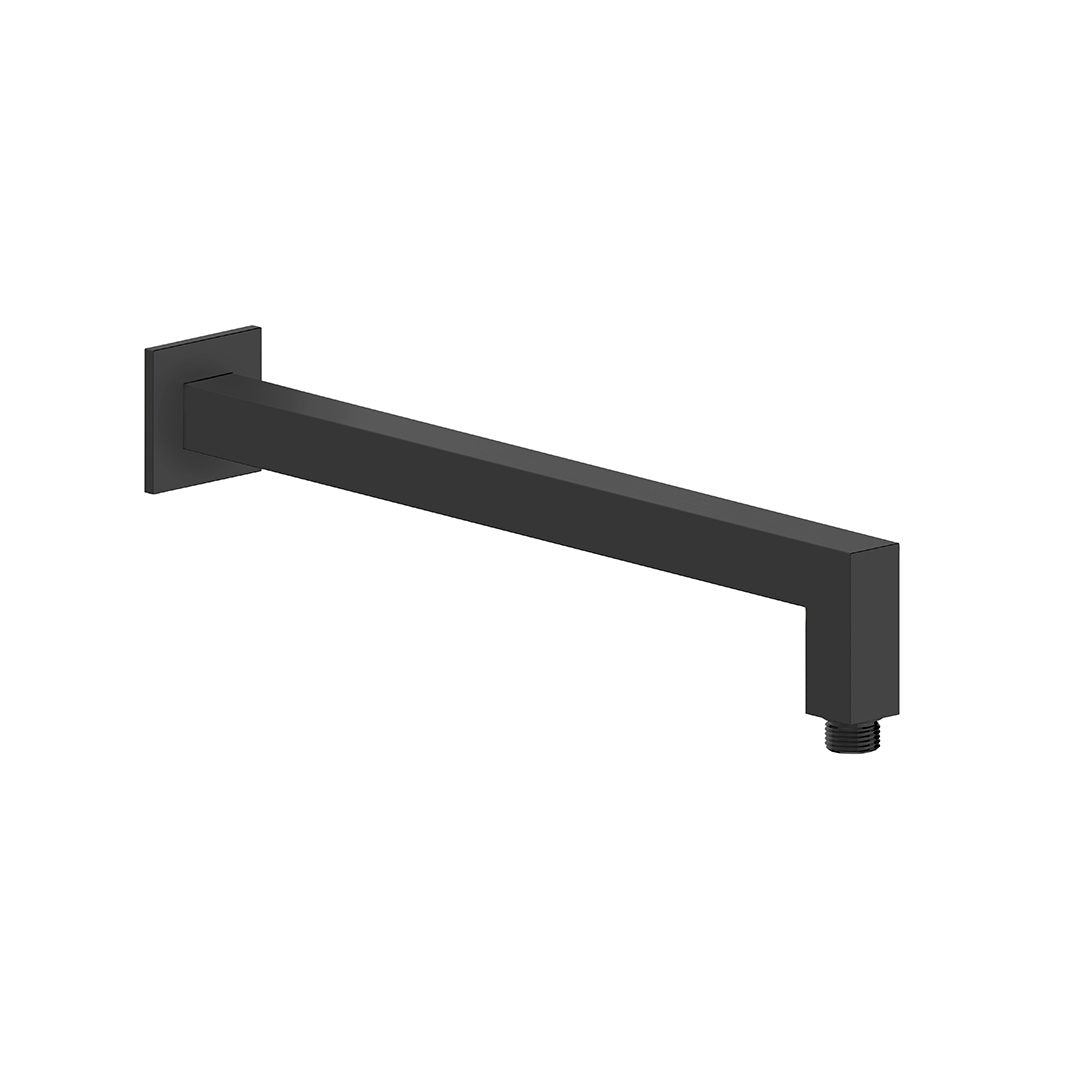 Elegant Haven Square Wall Mounted Matt Black Shower Arm S