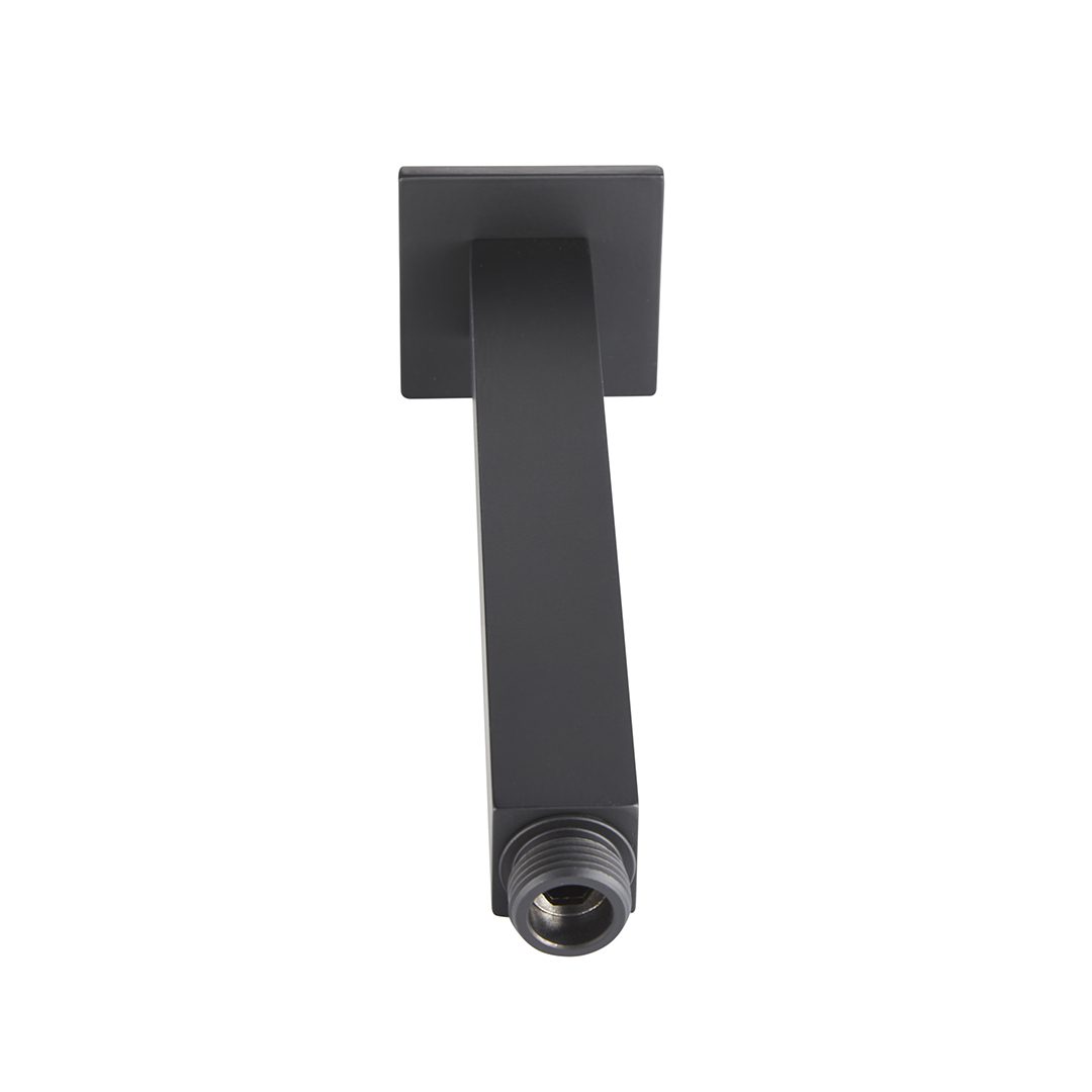 Elegant Haven Square Ceiling Mounted Matt Black Shower Arm S
