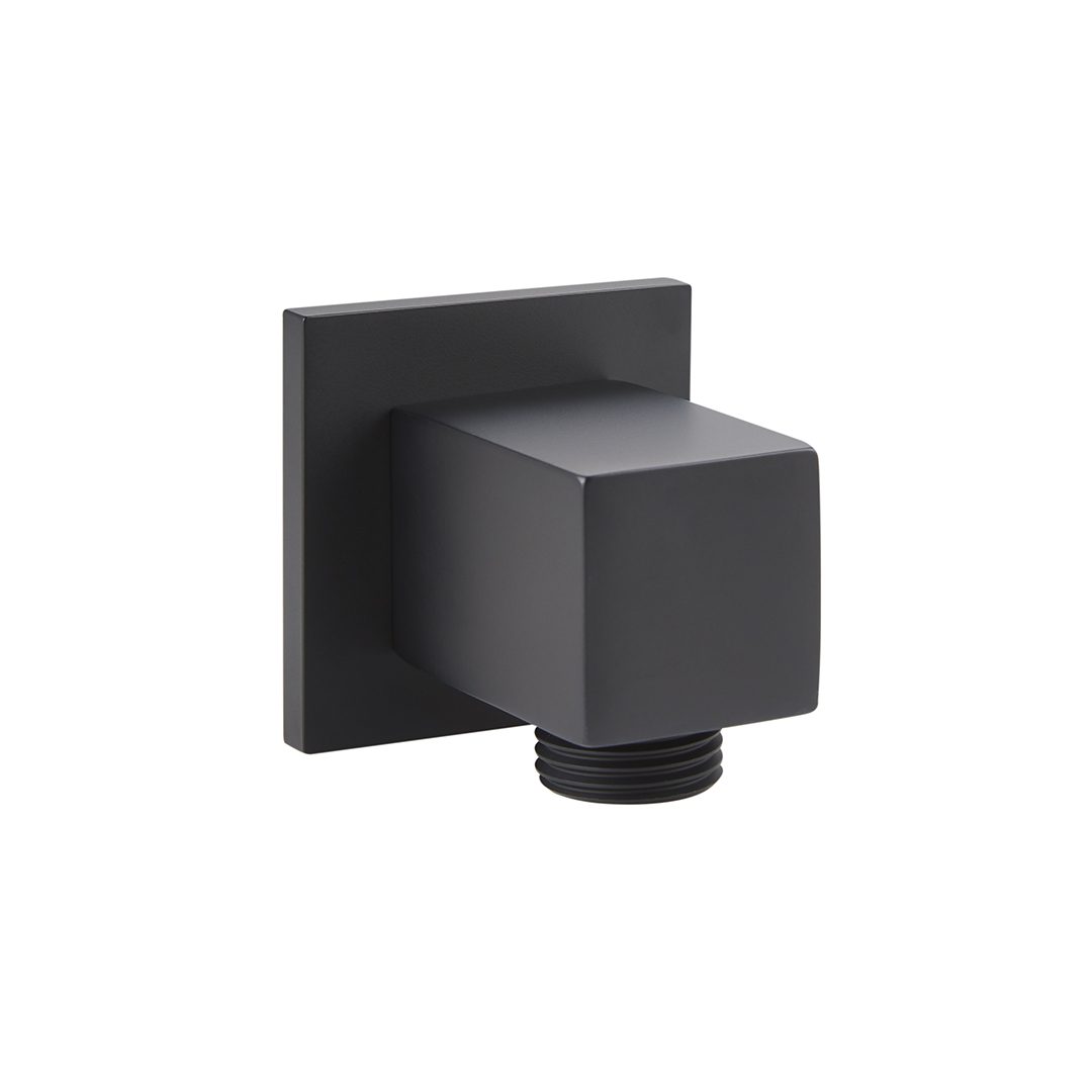 Elegant Haven Oban Black Square Shower Wall Outlet S