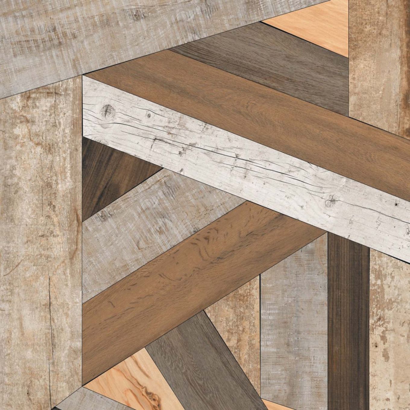 Laenor Multicolour Matt Porcelain Tile 800x800mm