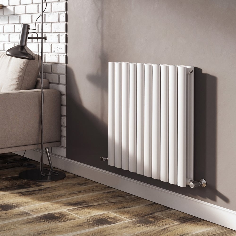 Islington White Double Horizontal Radiator 600x590mm