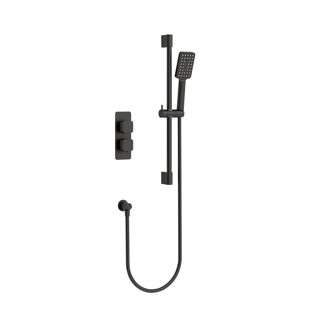 Quadro shower pack 1 (Square) in Matt Black