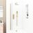 Quadro 3 handle triple diverter shower pack in Brushed Brass