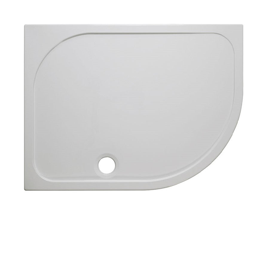 Offset Quadrant 45mm Stone Resin Shower Tray