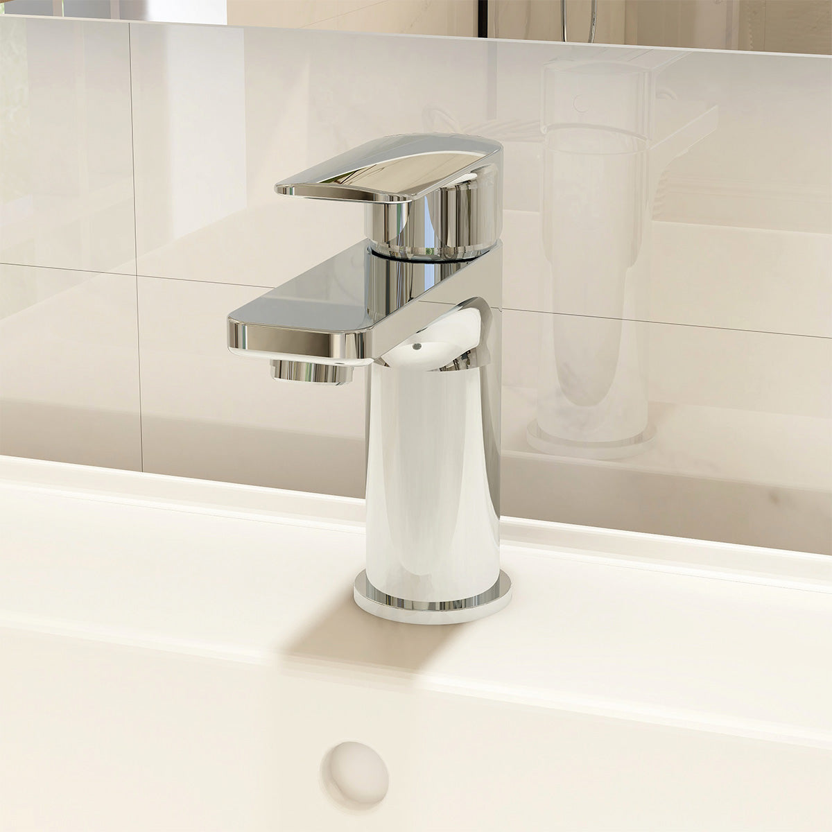 Suburb Cloakroom basin mixer incl clicker waste