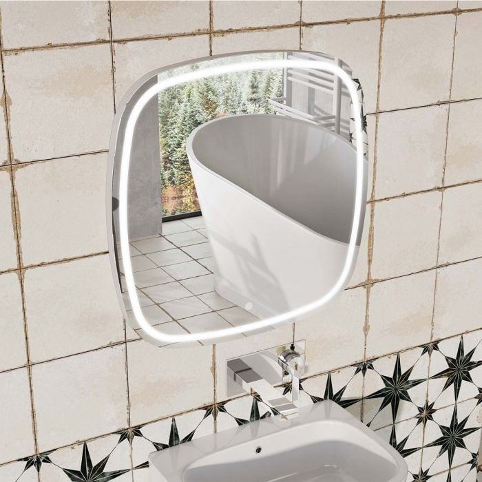 Pablo Square Illuminated LED Mirror 600mm