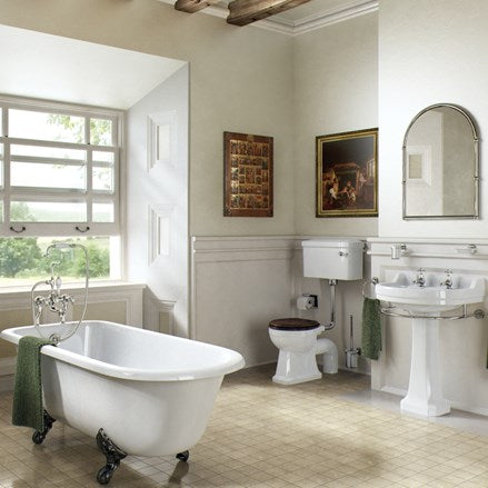 Edwardian 56cm Basin with Standard Pedestal