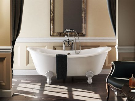 Bateau Double Ended Bath with Luxury Feet