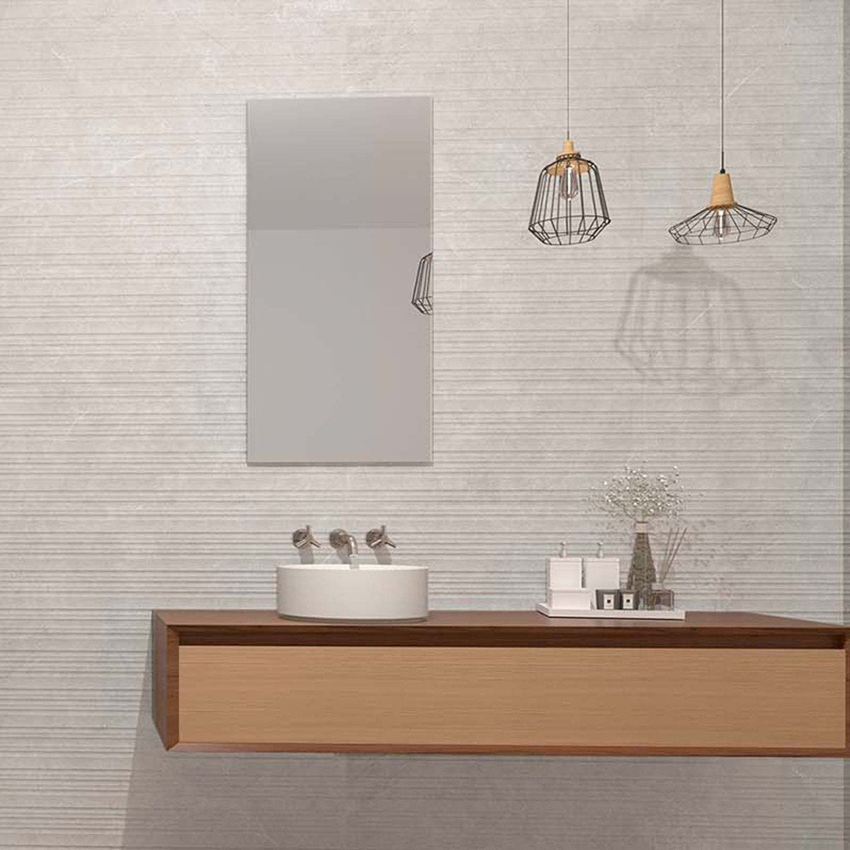 Meribel Moon Decor Matt Ceramic Tile 333x1000mm