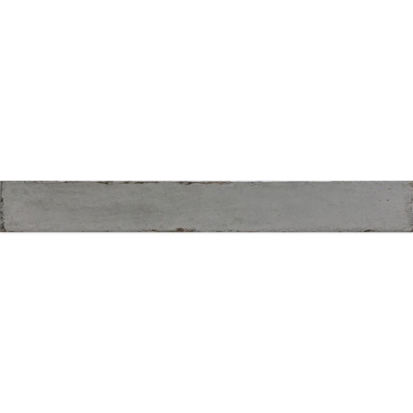 Capri Grey Gloss Ceramic Brick Tile 400x50mm