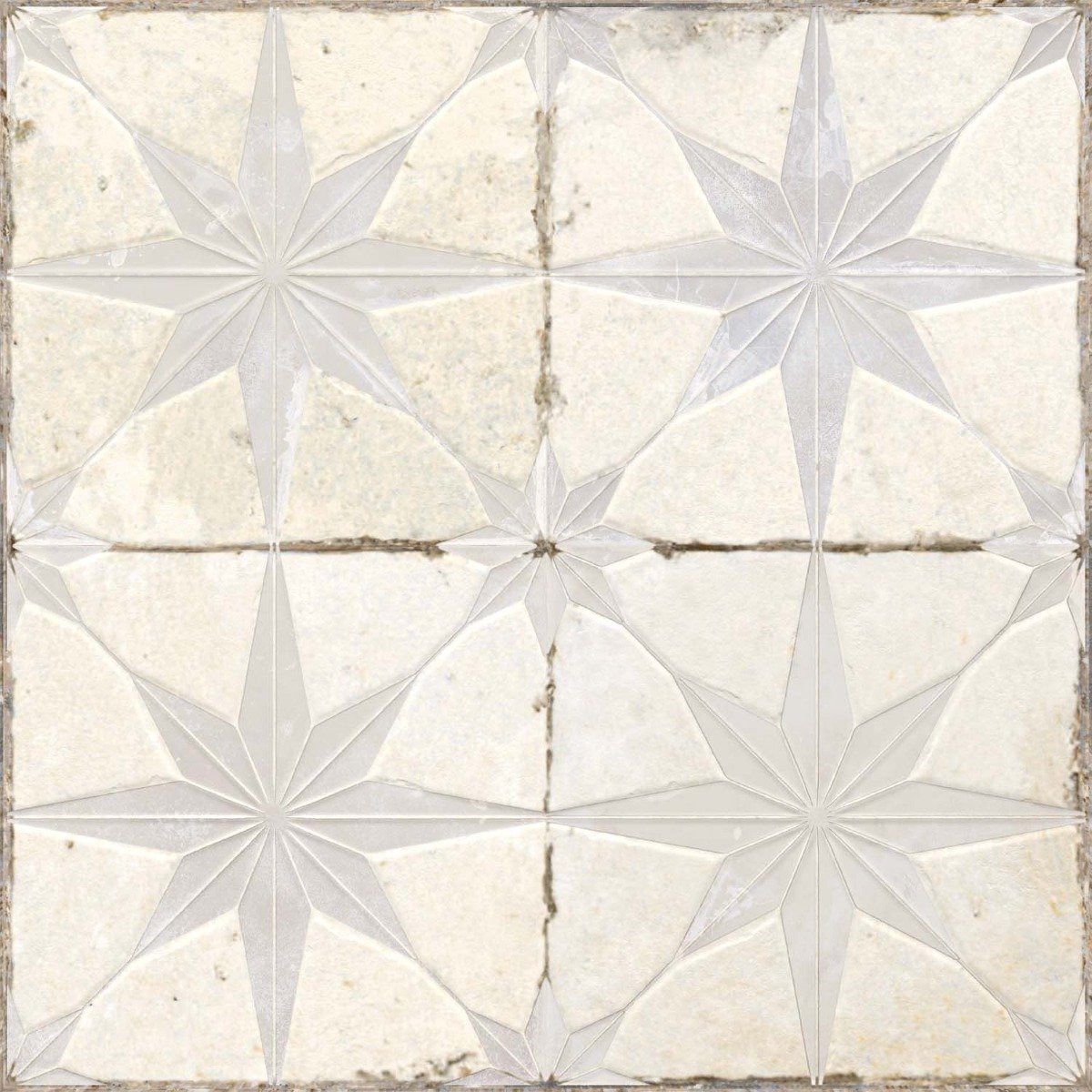 Hades Star White Lappato Ceramic Tile 450x450mm