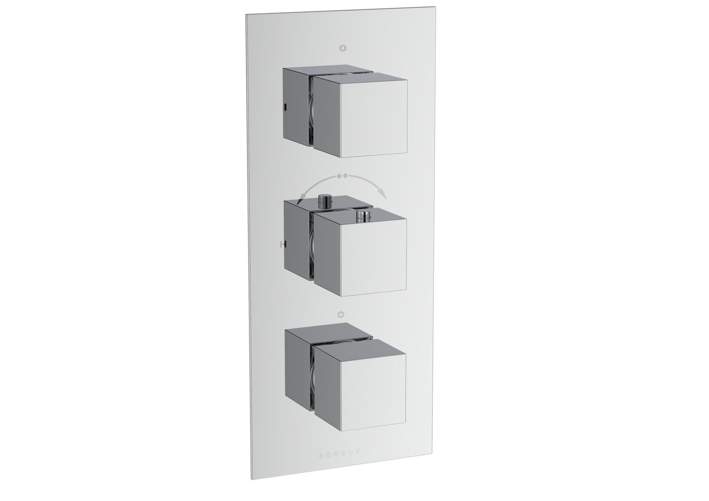 TOOGA 2 way 3 handle & plate finish kit (for TO222)