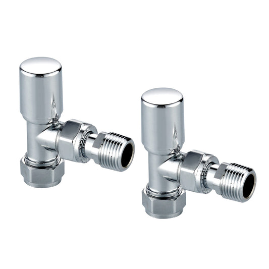 Towel Rail Valves Angled (Pair)
