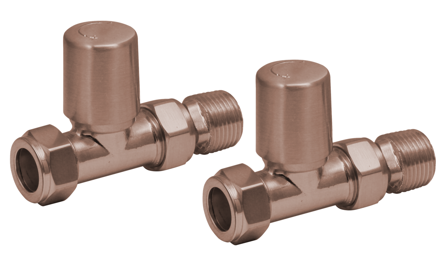 Towel Rail Valves Straight (Pair)