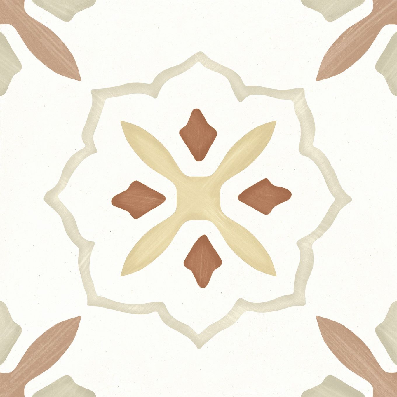 Lira Clay Cross Matt Porcelain Tile 223x223mm