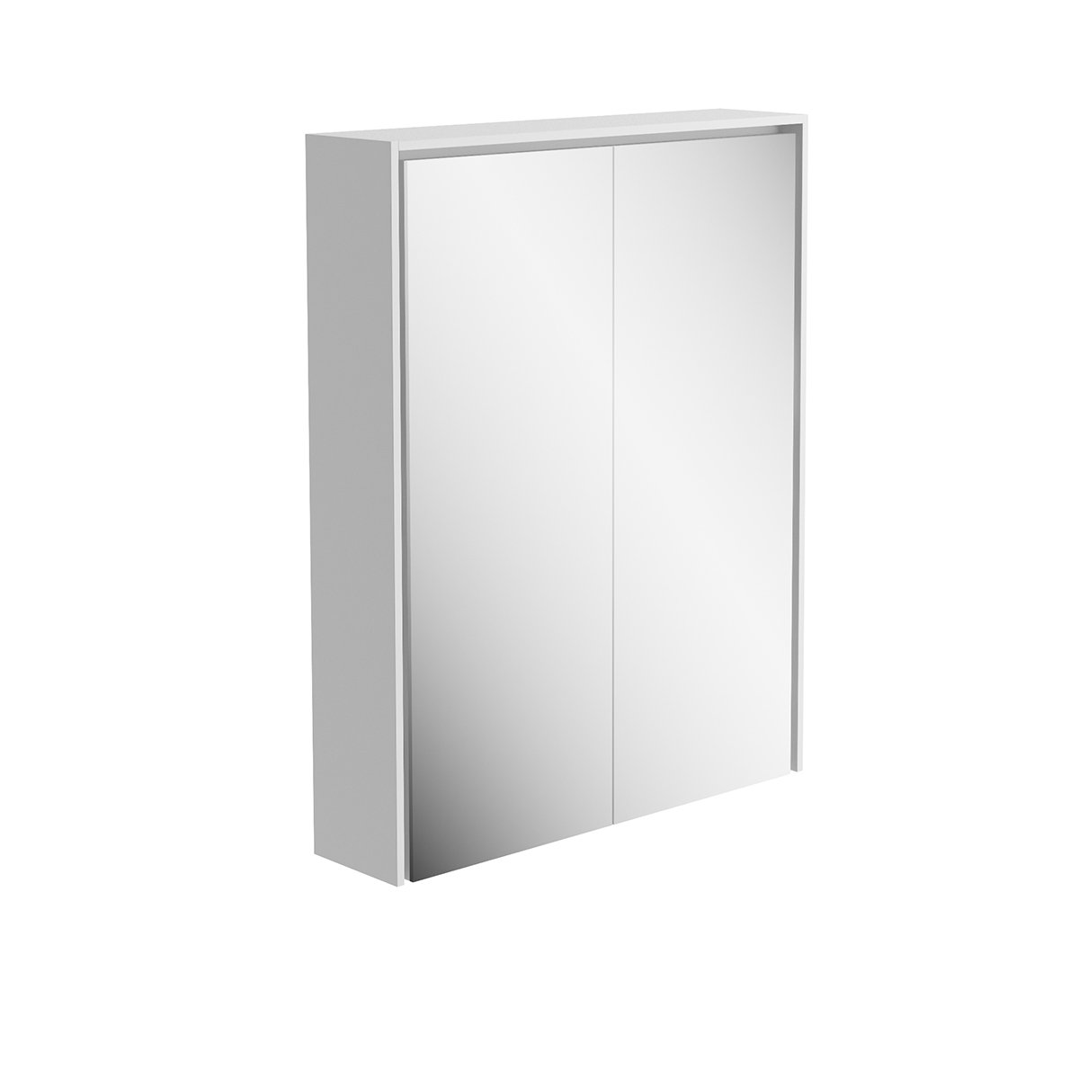 Newbury Matt White LED Mirrored Wall Cabinet 550mm