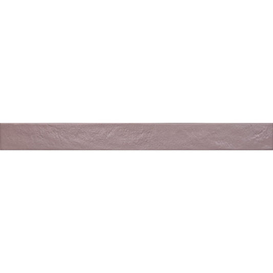 Nadia Berry Matt Porcelain Brick Tile 500x50mm