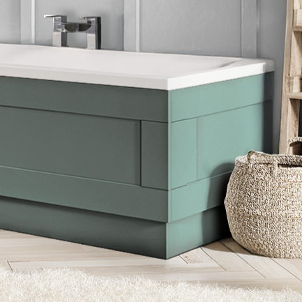 Arundel Traditional Pine Green End Bath Panel 800mm
