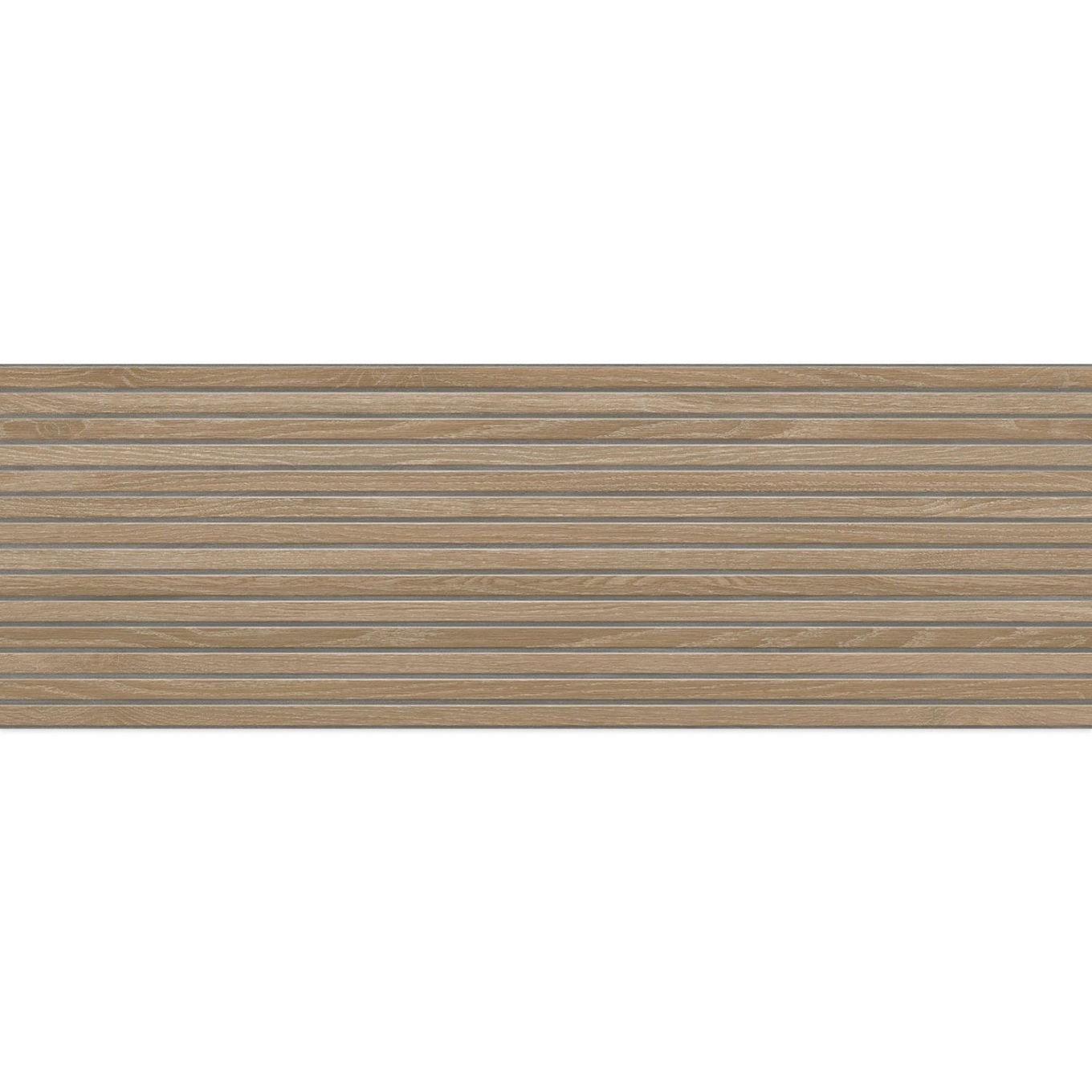 Madera Decor Miel Matt Ceramic Slatted Wood Tile 1200x400mm