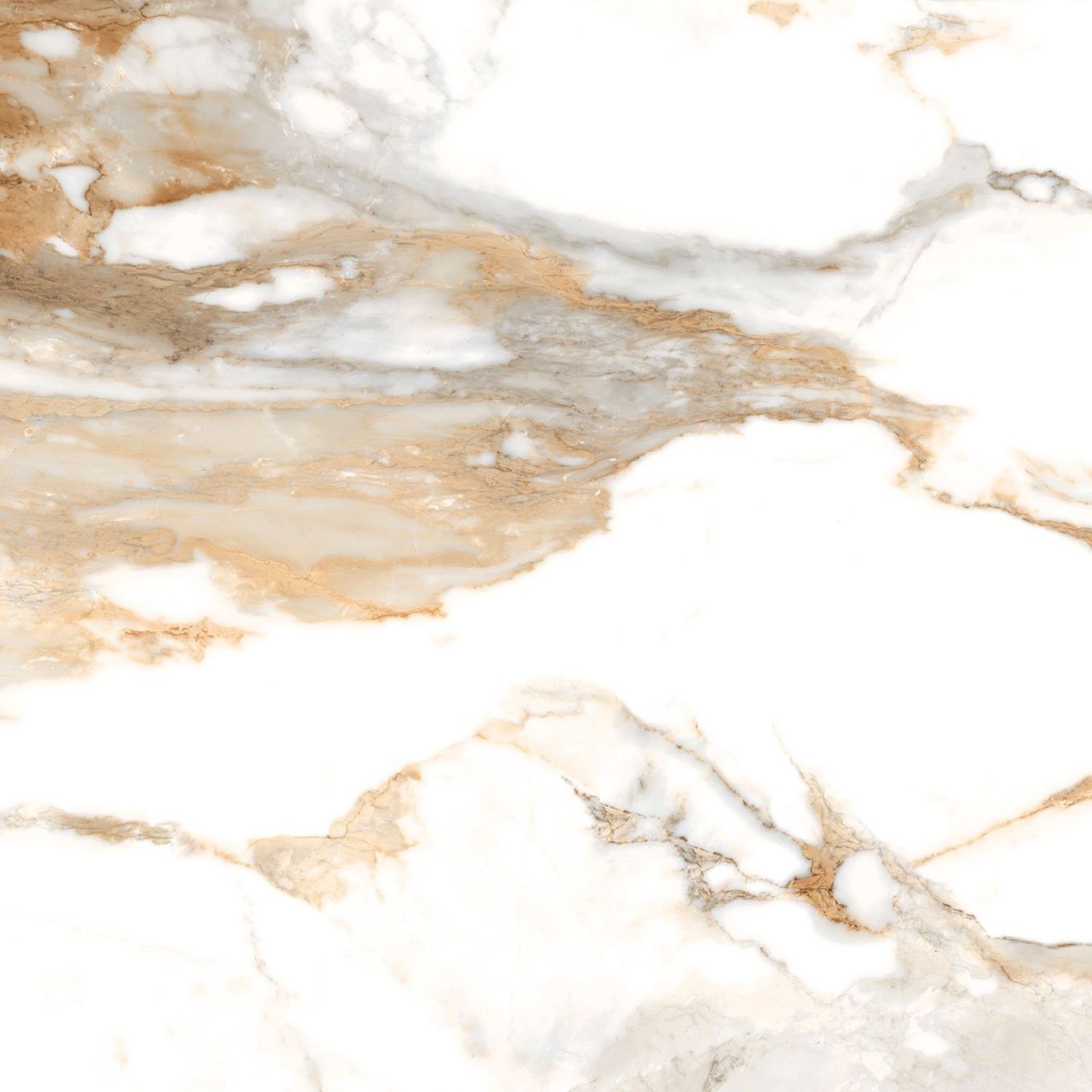 Charlie Beige Marble Gloss Porcelain Tile 1200x1200mm