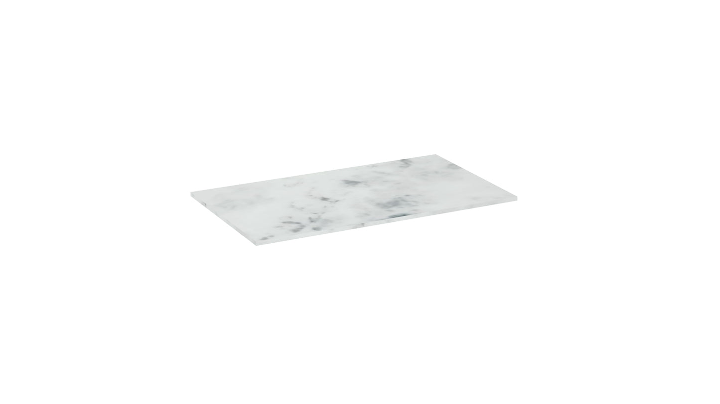 UNI 80cm countertop - Matte Carrara White