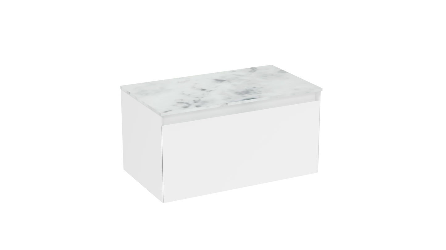 UNI 80cm 1 drawer wall mounted unit