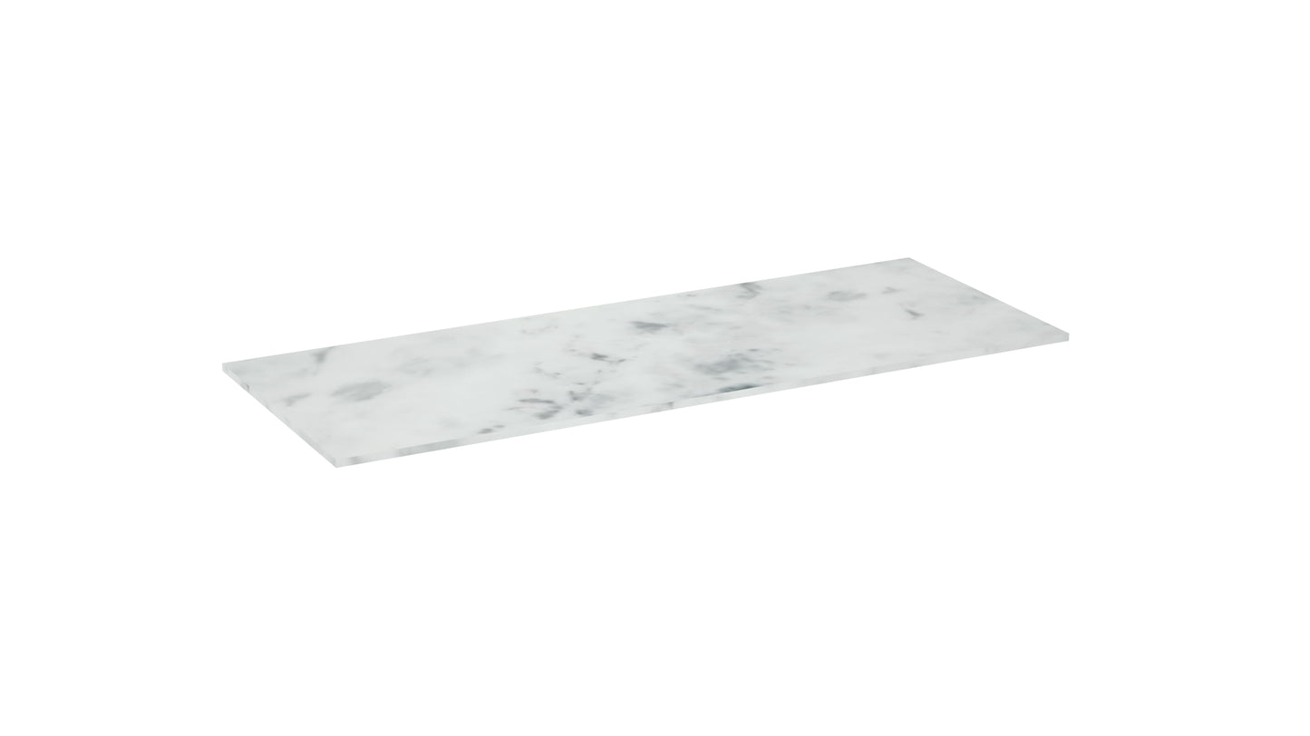 UNI 120cm countertop - Matte Carrara White