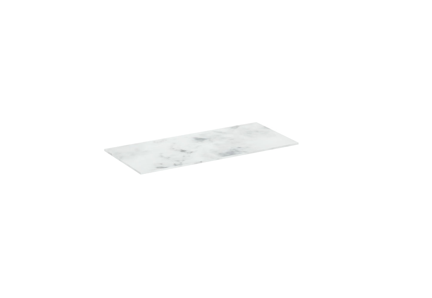 UNI 140cm countertop - Matte Carrara White