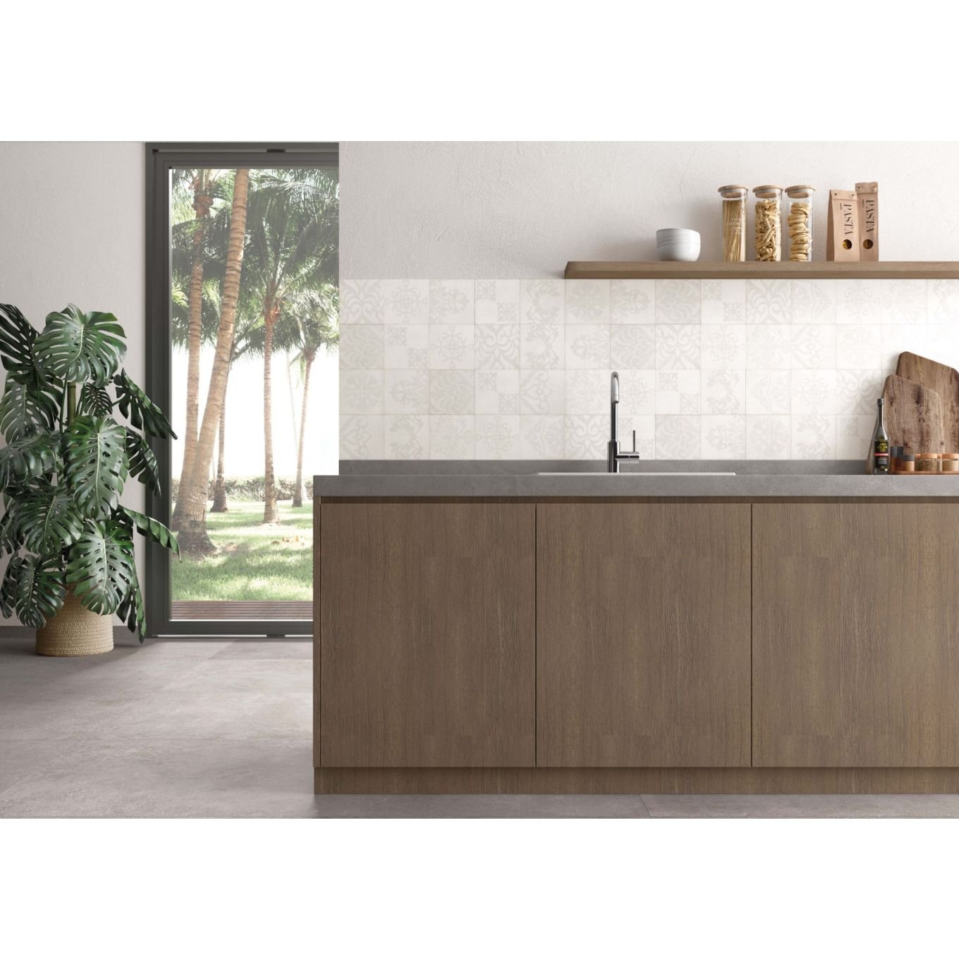 Hamburg Grey Matt Porcelain Tile 900x900mm