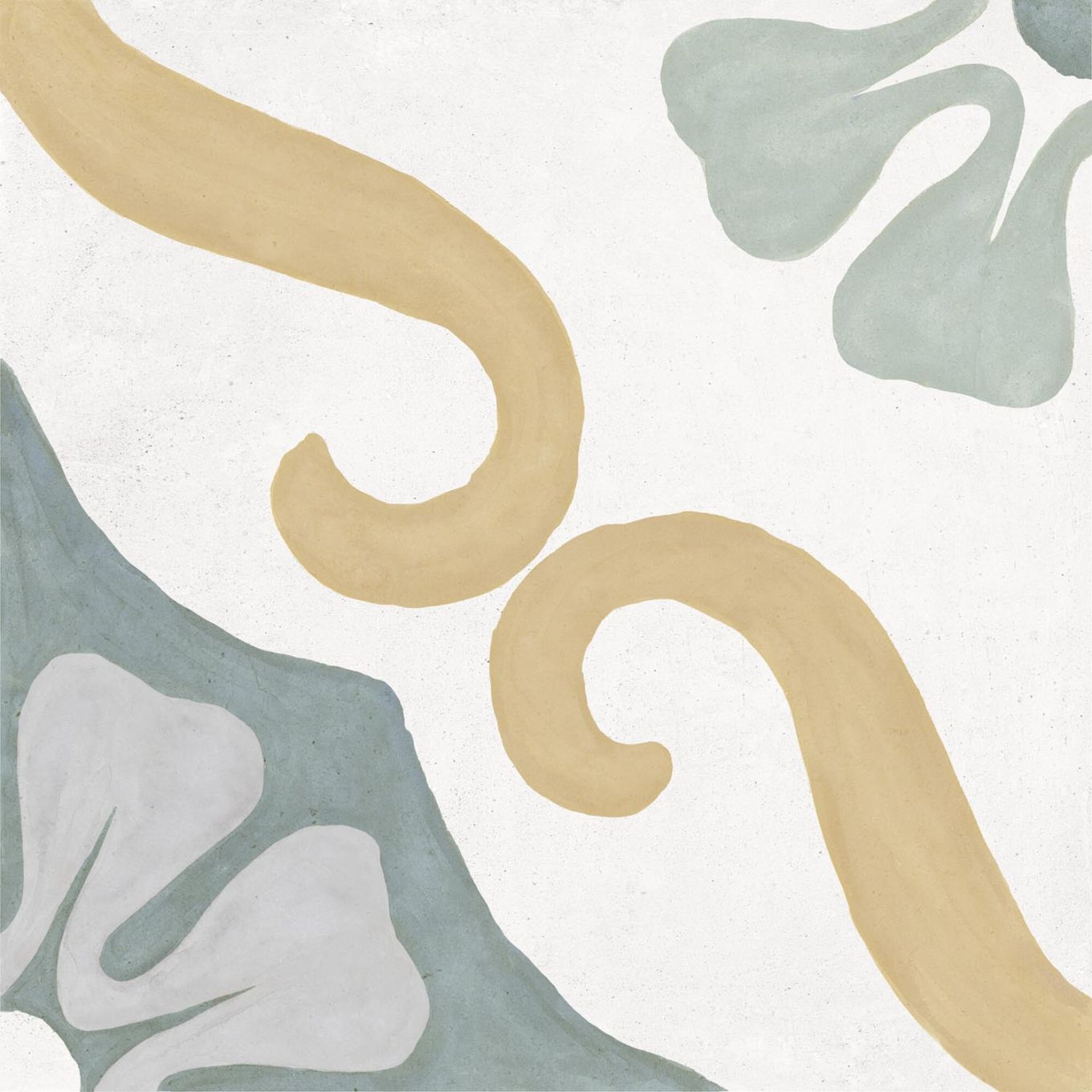 Sicily Blue Matt Porcelain Patterned Tile 223x223mm