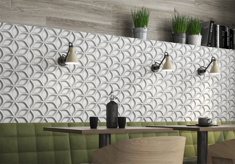 Weave Gris Decor Ceramic Tile 300x900mm