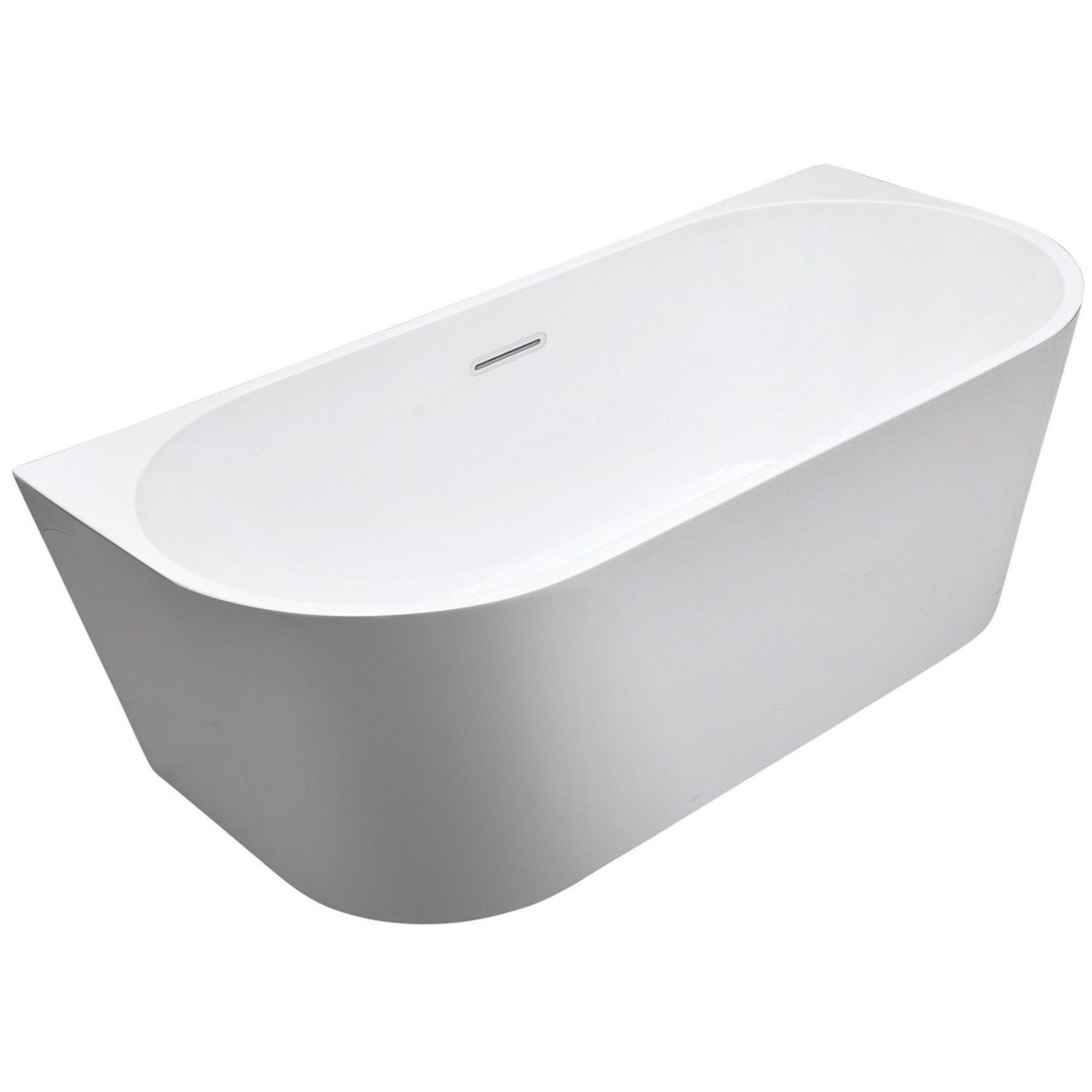 Ellwood Freestanding Back to Wall Acrylic Bath 1800x800mm