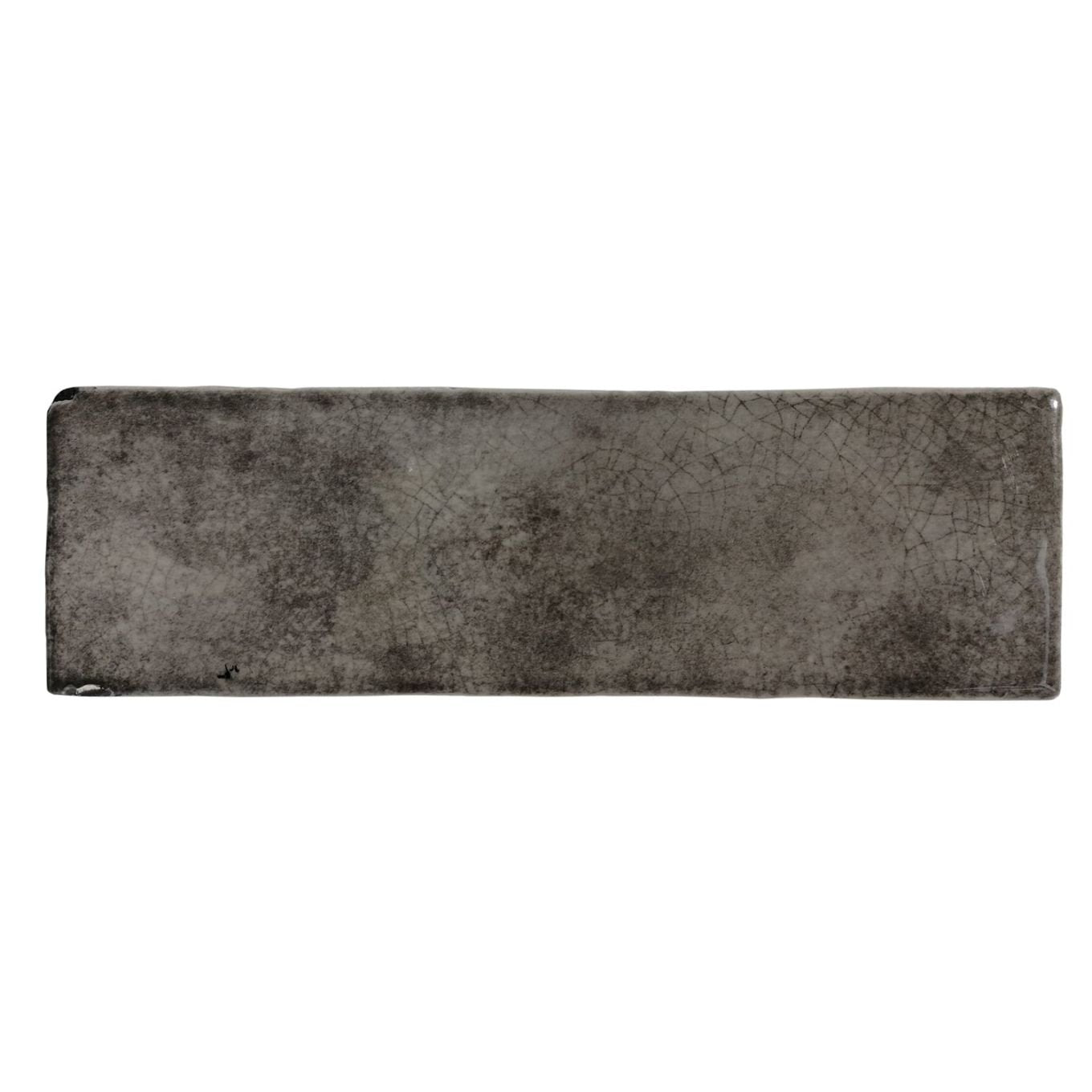 Borneo Graphite Crackle Gloss Porcelain Tile 65x200mm