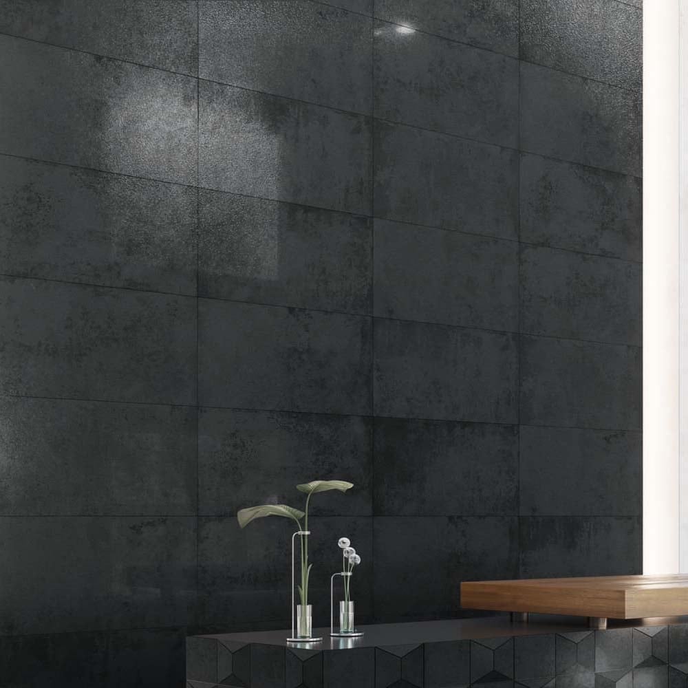 Swindon Grey Concrete Semi-Polished Porcelain Tile 448x898mm
