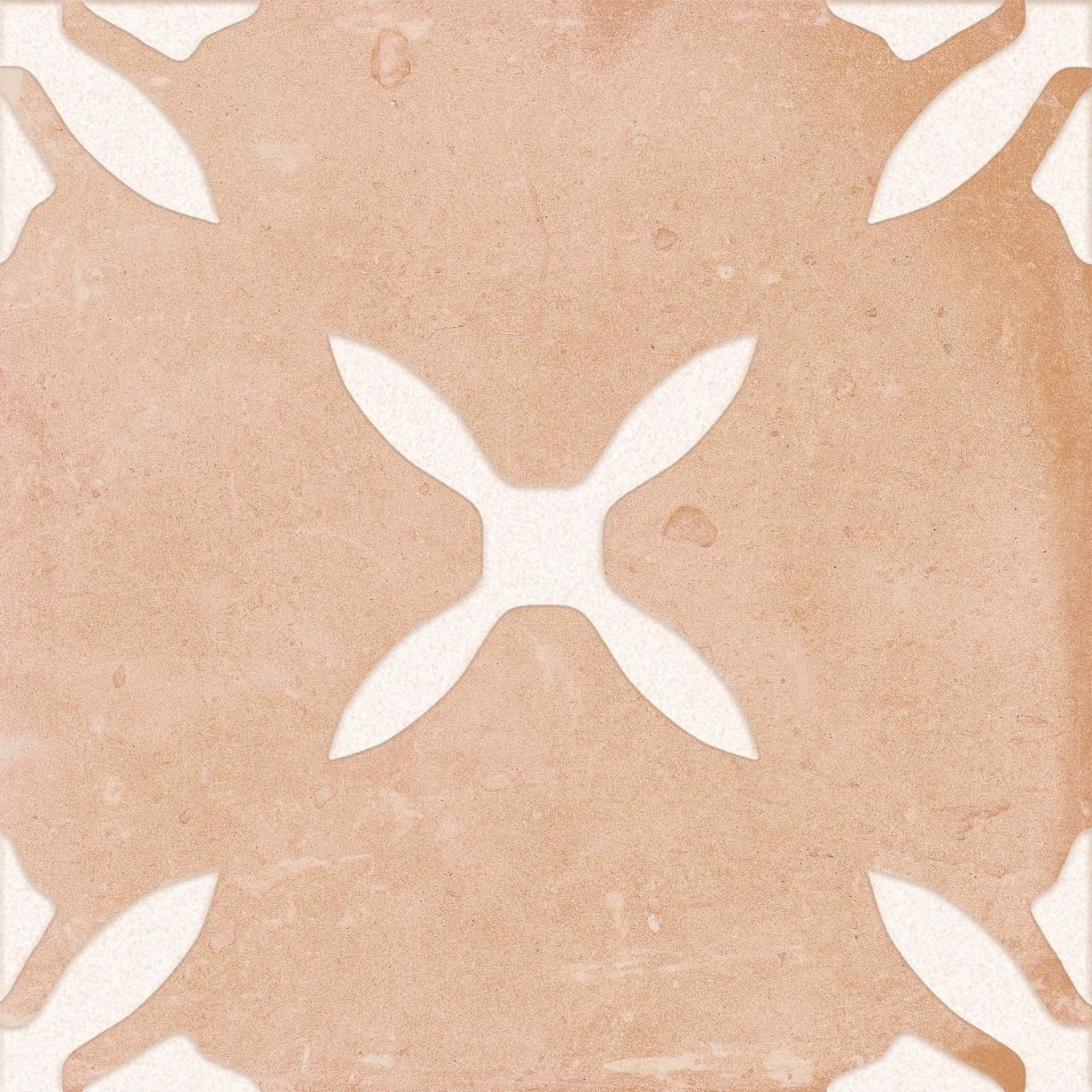 Pedro Clay Decor Flower Matt Porcelain Tile 223x223mm