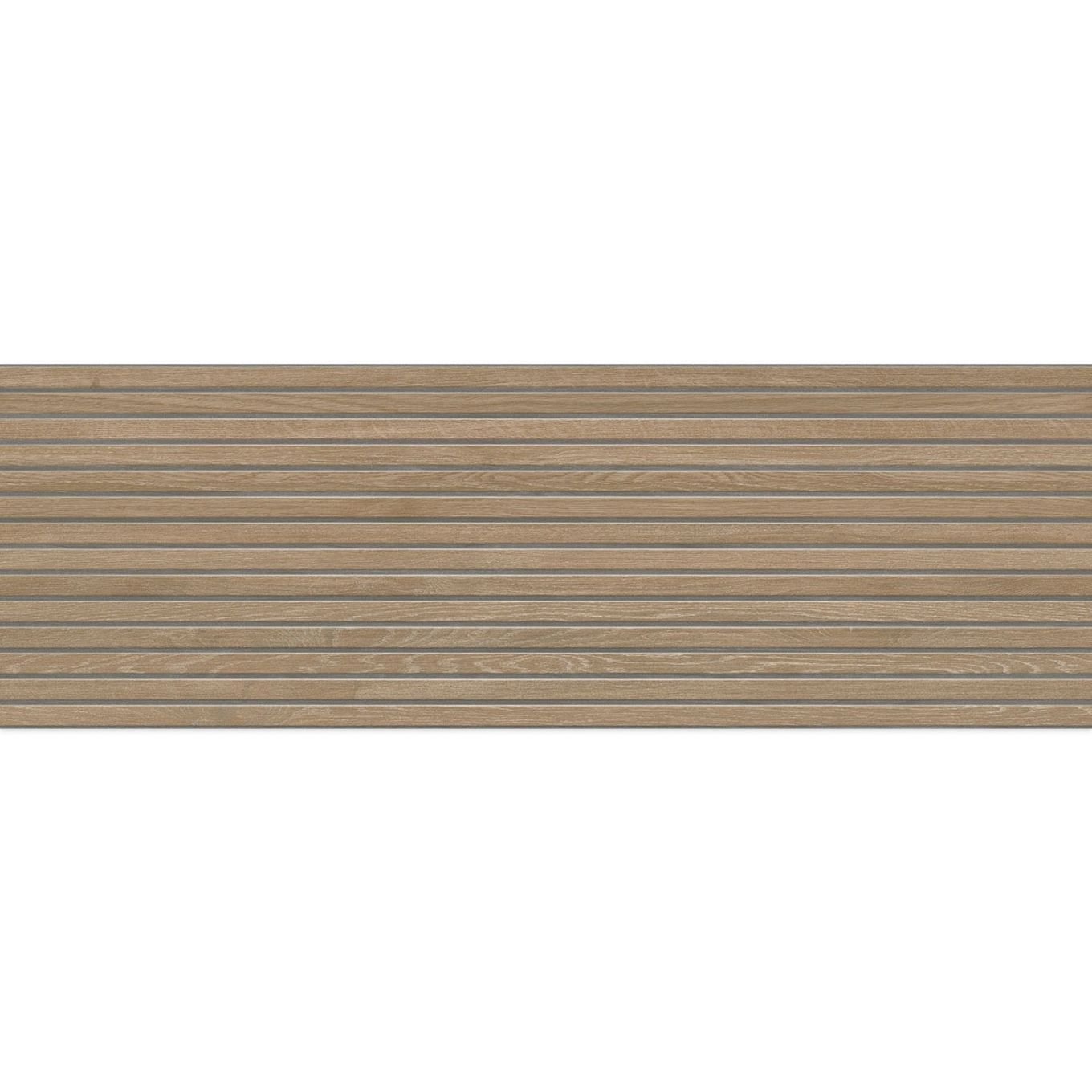 Madera Decor Miel Matt Ceramic Slatted Wood Tile 1200x400mm