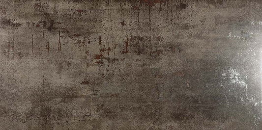 Metallon Steel Semi-Polished Metallic Porcelain Tiles 600x1200mm