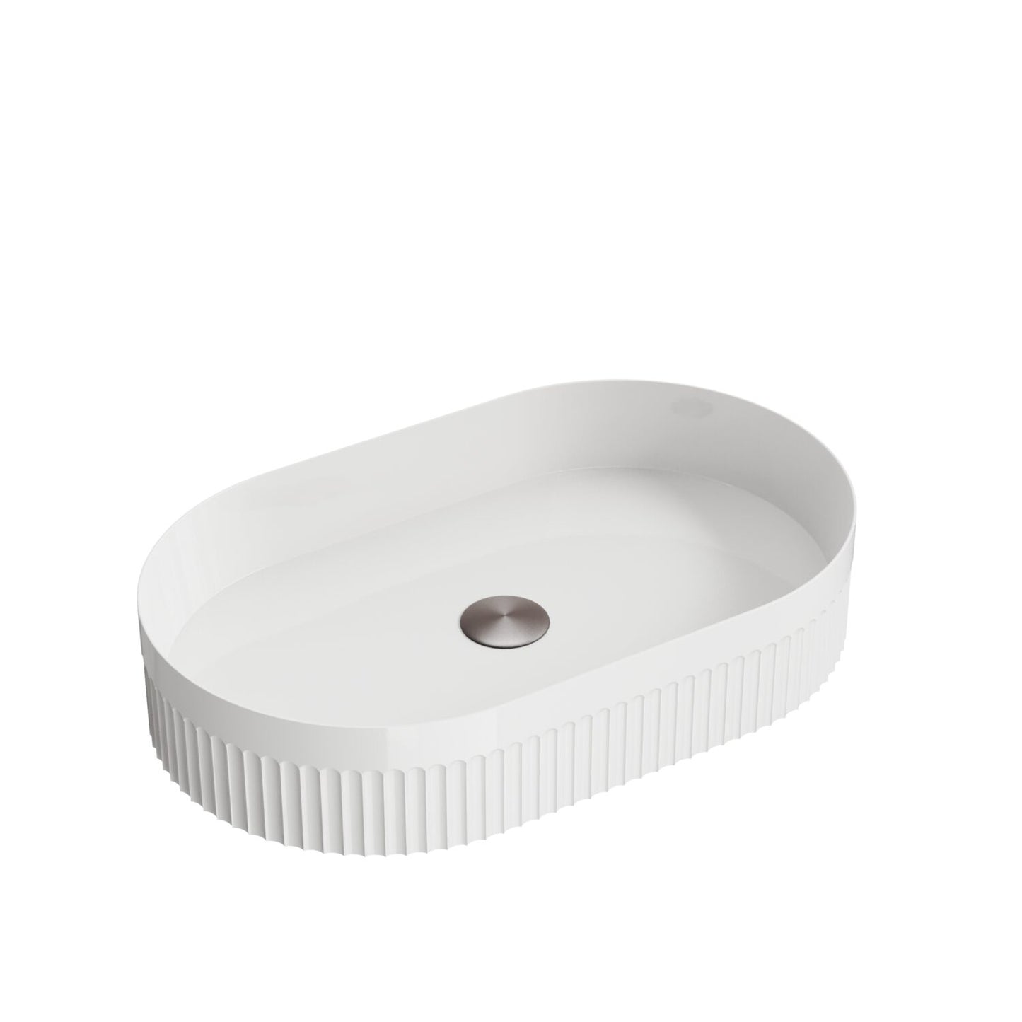 Fluted Oval Basin