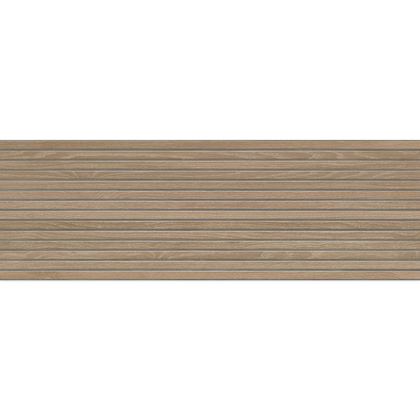 Madera Decor Miel Matt Ceramic Slatted Wood Tile 1200x400mm